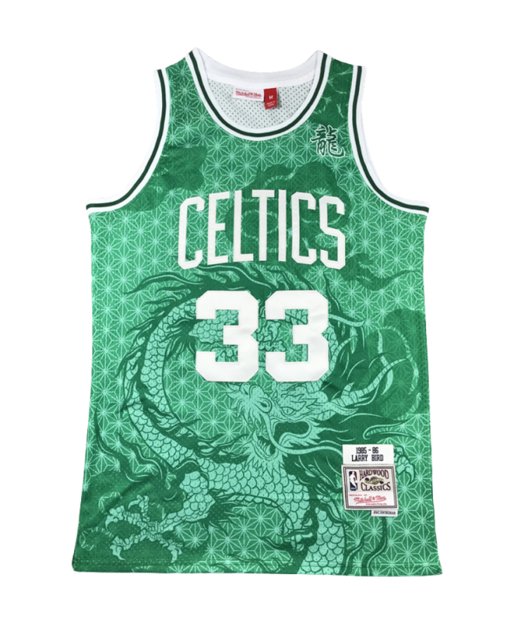 Boston Celtics City Edition 1985-86 Green Jersey #33