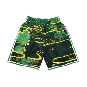 Boston Celtics Floral Print 2024-25 Green And Yellow Shorts Boston Celtics Floral Print 2024-25 Green And Yellow Shorts (1)