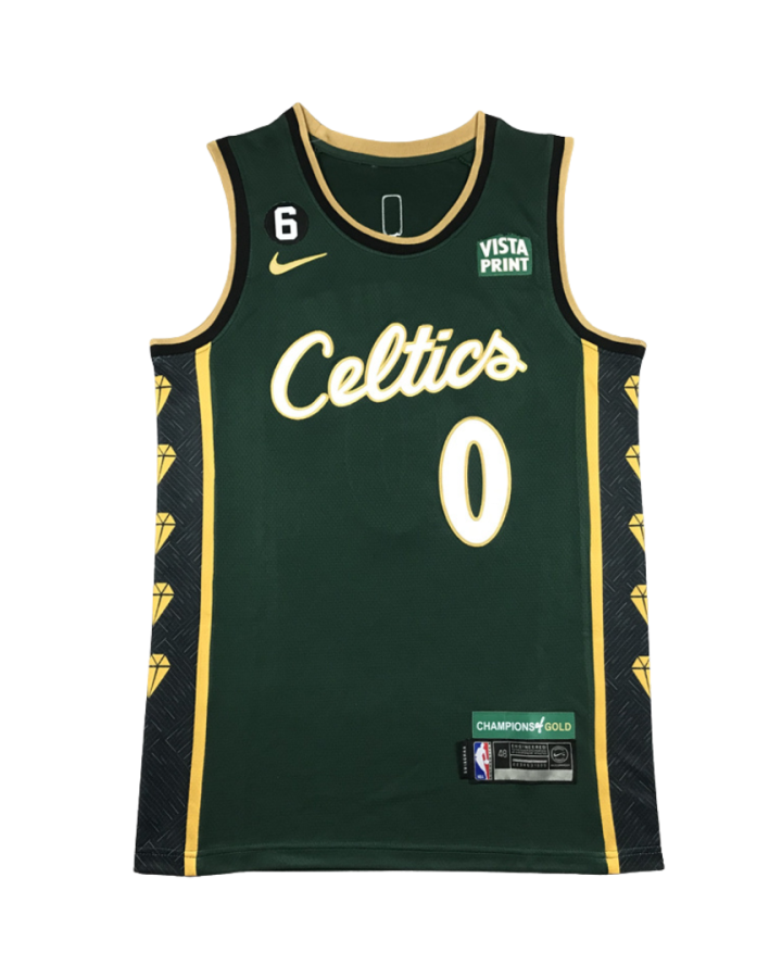 Boston Celtics Jaylen Brown City Edition 2023-24 Green Jersey #0