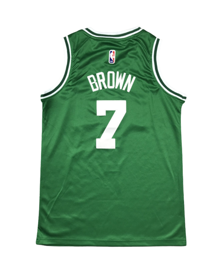 Boston Celtics Jaylen Brown Green Icon Edition 2020-21 Green Jersey #7 (1)