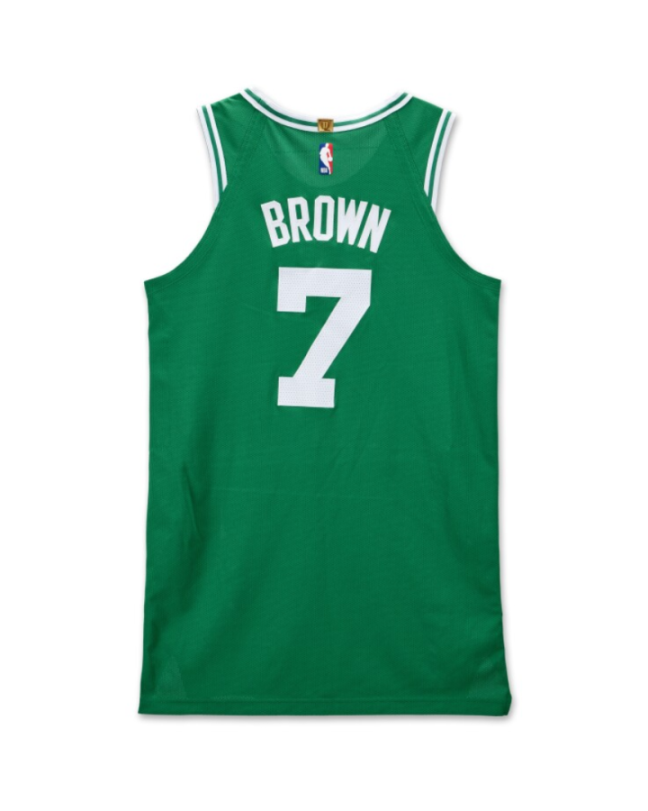 Boston Celtics Jaylen Brown Nike 2018-19 Green Jersey #7 (1)