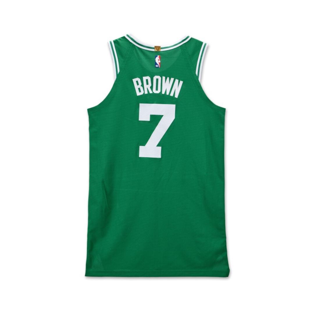 Boston Celtics Jaylen Brown Nike 2018-19 Green Jersey #7 Boston Celtics Jaylen Brown Nike 2018-19 Green Jersey #7 (1)