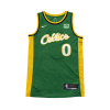 Boston Celtics Jayson Tatum City Edition 2020-21 Green Jersey #0