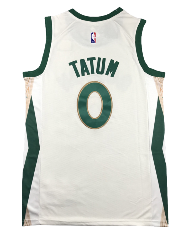 Boston Celtics Jayson Tatum City Edition 2021-22 White Jersey #0 (1)