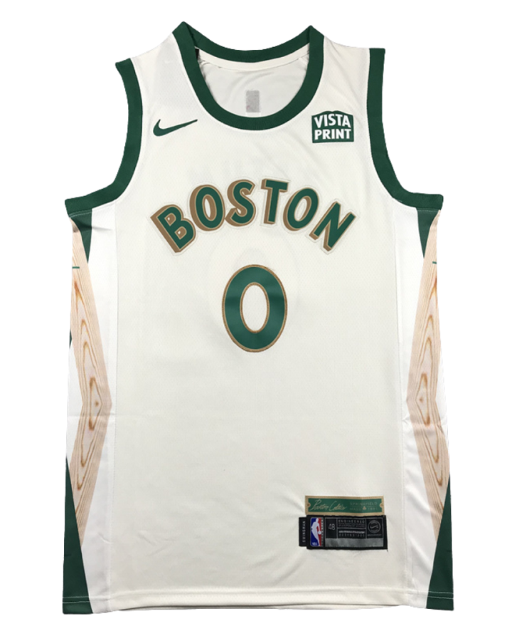 Boston Celtics Jayson Tatum City Edition 2021-22 White Jersey #0