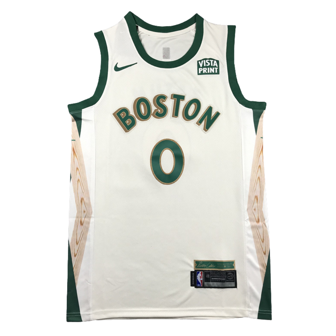 Boston Celtics Jayson Tatum City Edition 2021-22 White Jersey #0 Boston Celtics Jayson Tatum City Edition 2021-22 White Jersey #0