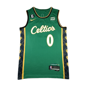 Boston Celtics Jayson Tatum City Edition 2022–23 Green Jersey #0