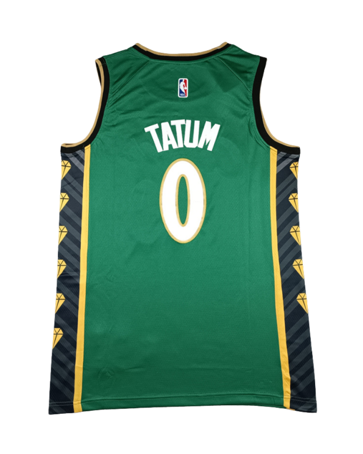Boston Celtics Jayson Tatum City Edition 2022–23 Green Jersey #0 (1)