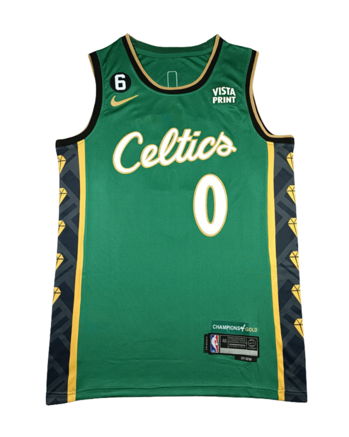 Boston Celtics Jayson Tatum City Edition 2022–23 Green Jersey #0