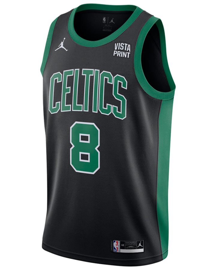 Boston Celtics Jordan Brand Vista Print Edition 2021-22 Black Jersey #9