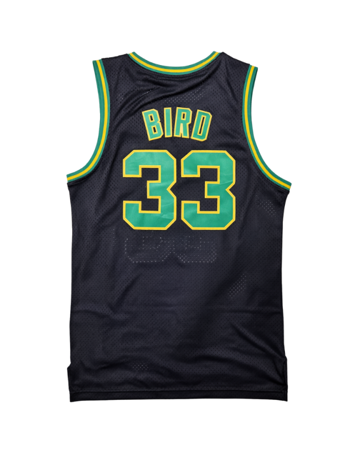 Boston Celtics Larry Bird 1980-1981 Black & Green Jersey #33 (1)