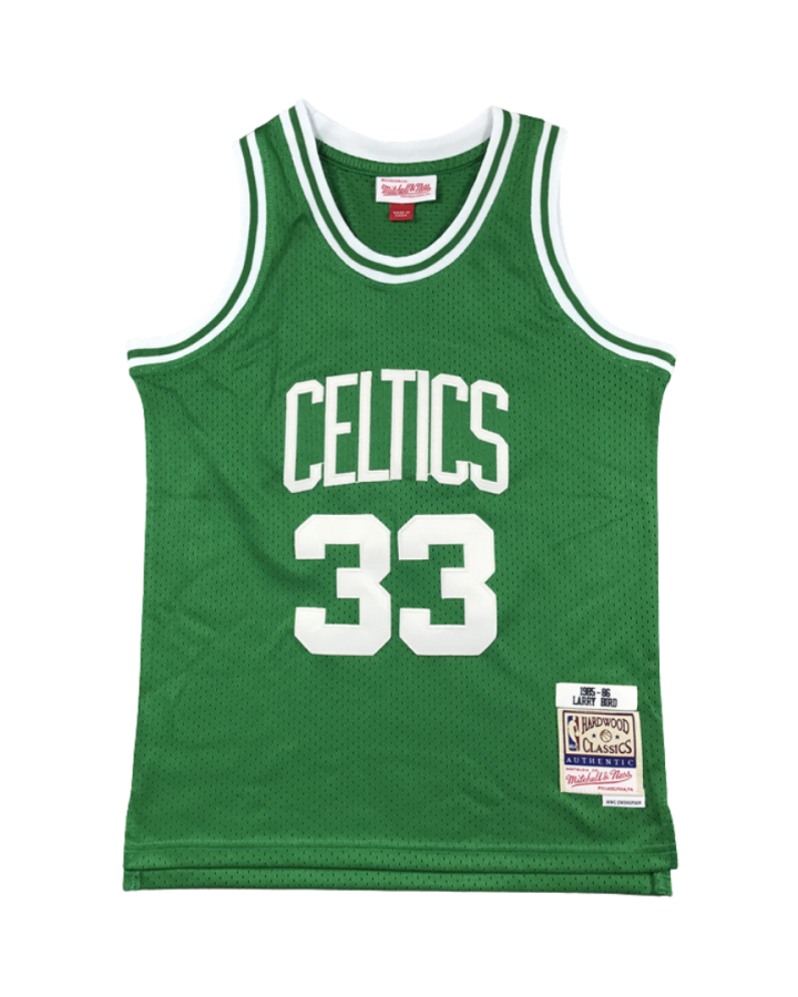 Boston Celtics Larry Bird 1985-86 Green Jersey #33