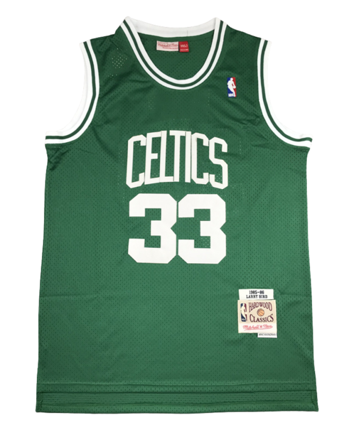 Boston Celtics Larry Bird Hardwood Classics 1985-86 Green Jersey