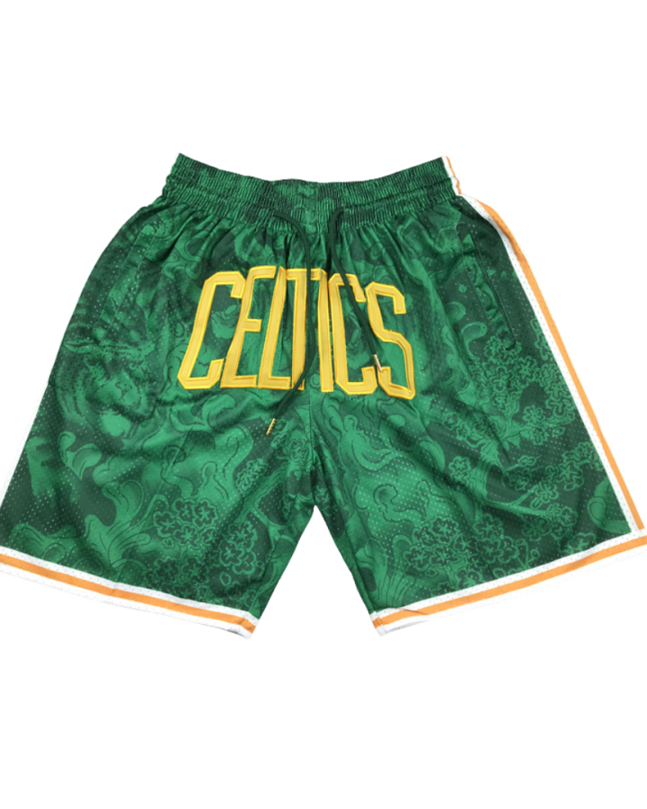 Boston Celtics Mesh Fabric 2023-24 Green Shorts