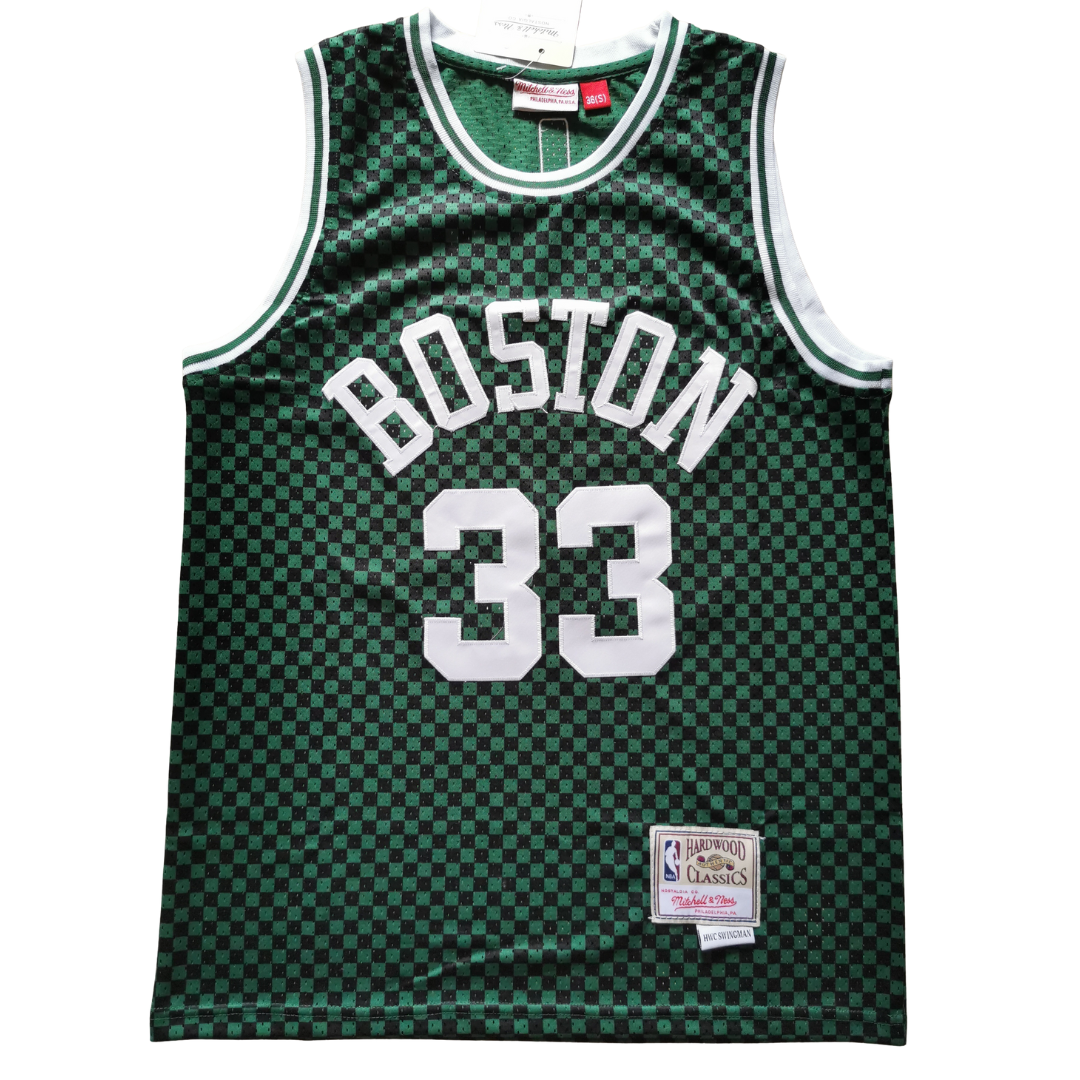 Boston Celtics Mitchell & Ness Hardwood Classics Edition 1985-86 Jersey Green #33 Boston Celtics Mitchell & Ness Hardwood Classics Edition 1985-86 Jersey Green #33