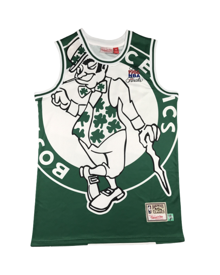 Boston Celtics NBA Finals 1985-86 Green Jersey #33