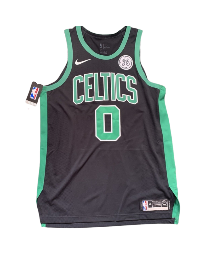 Boston Celtics Nike Autographed 2022-2023 Black Jersey #0