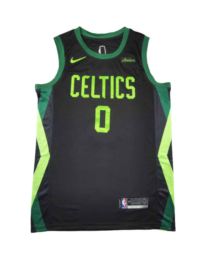 Boston Celtics Jaylen Brown City Edition 2020-21 Black Jersey #0