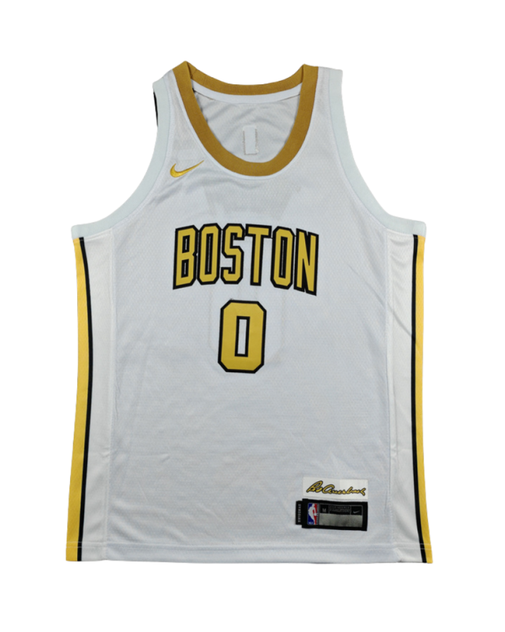 Boston Celtics Nike Basketball Edition 2023-24 White Jersey #0