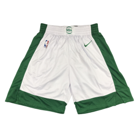 Boston Celtics Nike NBA Official Team 2020-21 Green And White Shorts