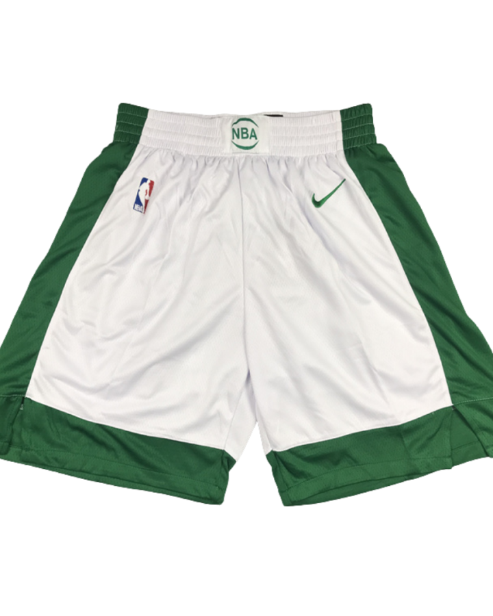 Boston Celtics Nike NBA Official Team 2020-21 Green And White Shorts