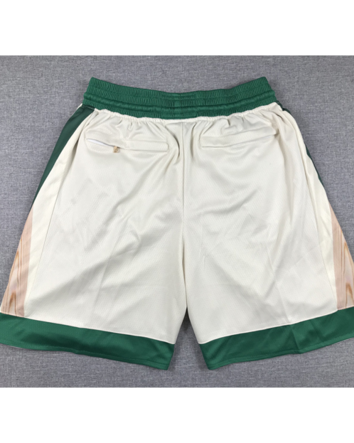 Boston Celtics Nike NBA Official Team 2020-21 White and Green Shorts