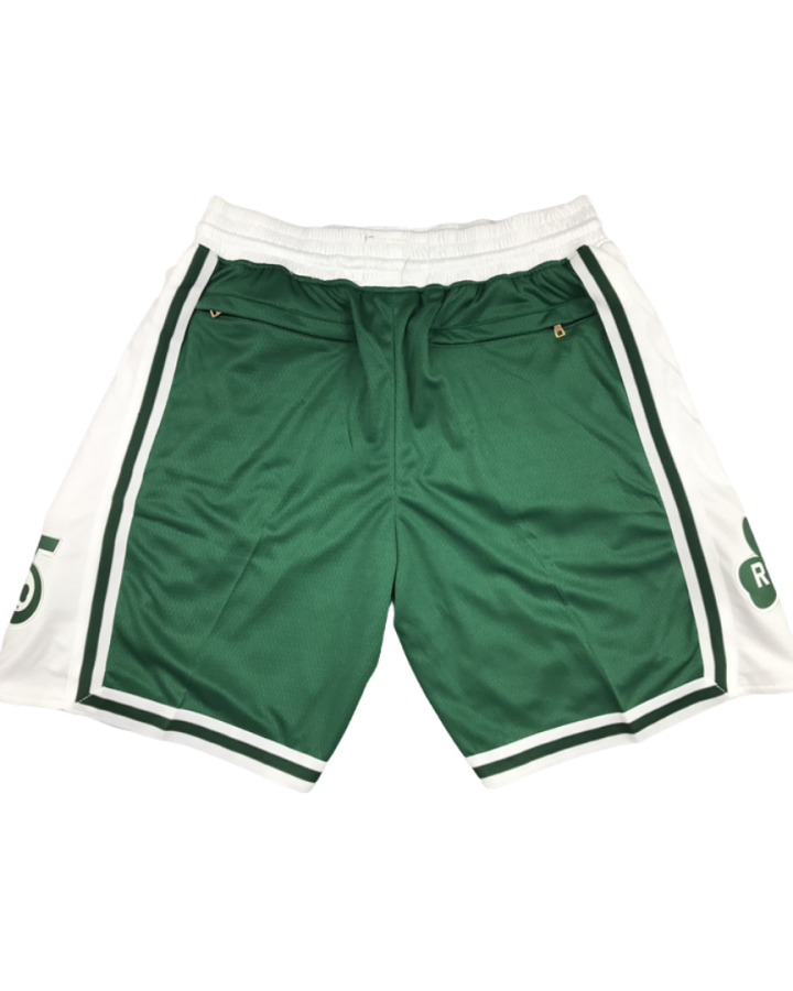 Boston Celtics Retro Design 2020-21 Green and White Shorts (1)