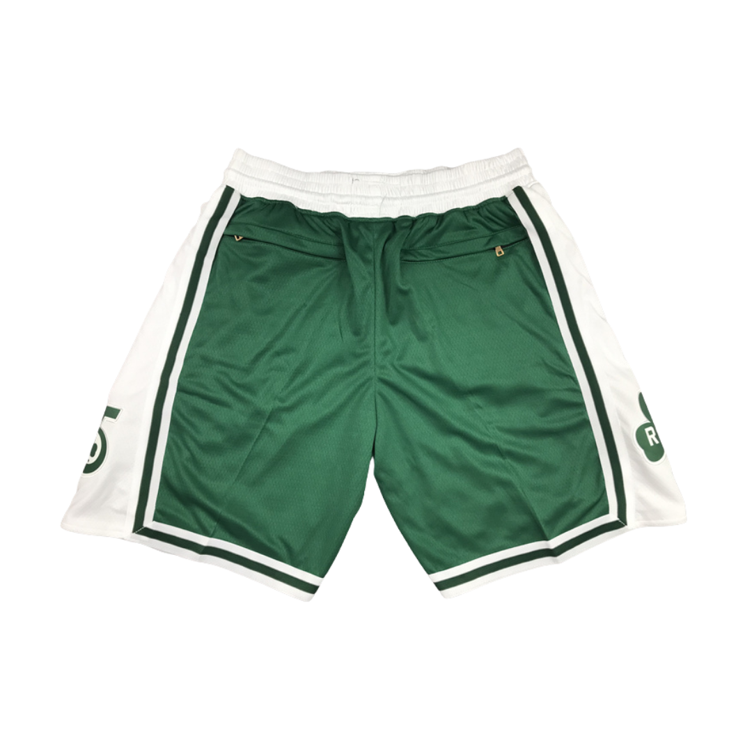 Boston Celtics Retro Design 2020-21 Green and White Shorts Boston Celtics Retro Design 2020-21 Green and White Shorts (1)