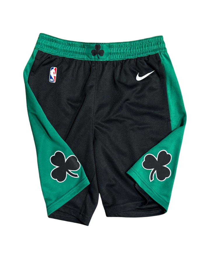 Boston Celtics Shamrock Design 2022-2023 Black with Green Shorts