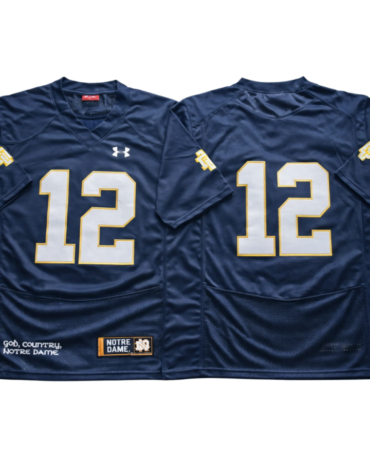 Notre Dame Fighting Irish Jersey Blue - #12