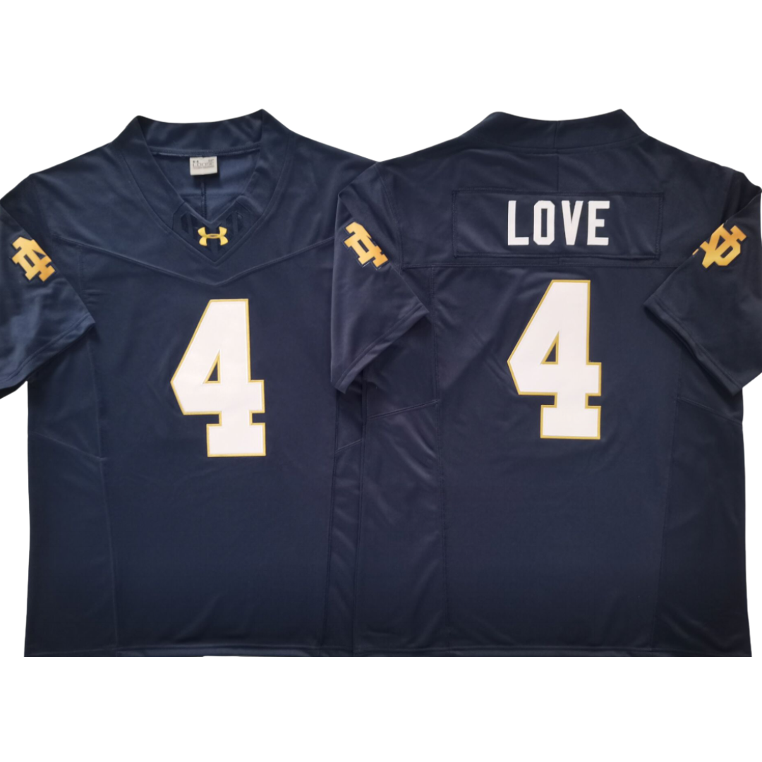 Notre Dame Fighting Irish Jersey Blue - #4 Notre Dame Fighting Irish Jersey Blue - #4