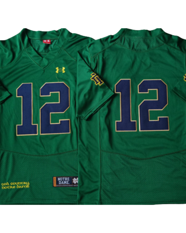 Notre Dame Fighting Irish Jersey Green - #12