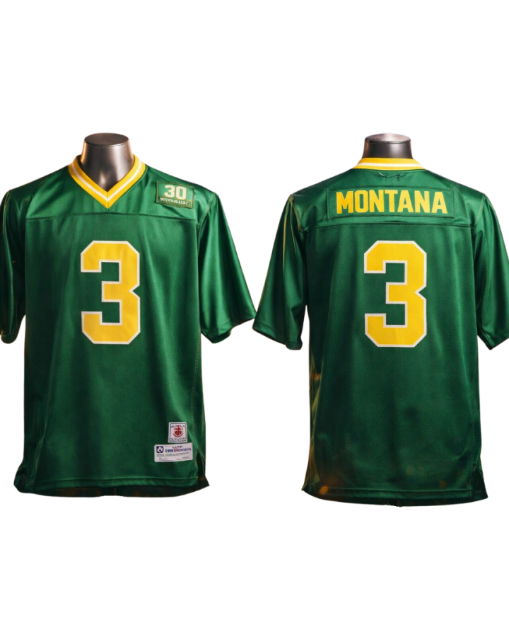 Notre Dame Fighting Irish Jersey Green And Gold - #3