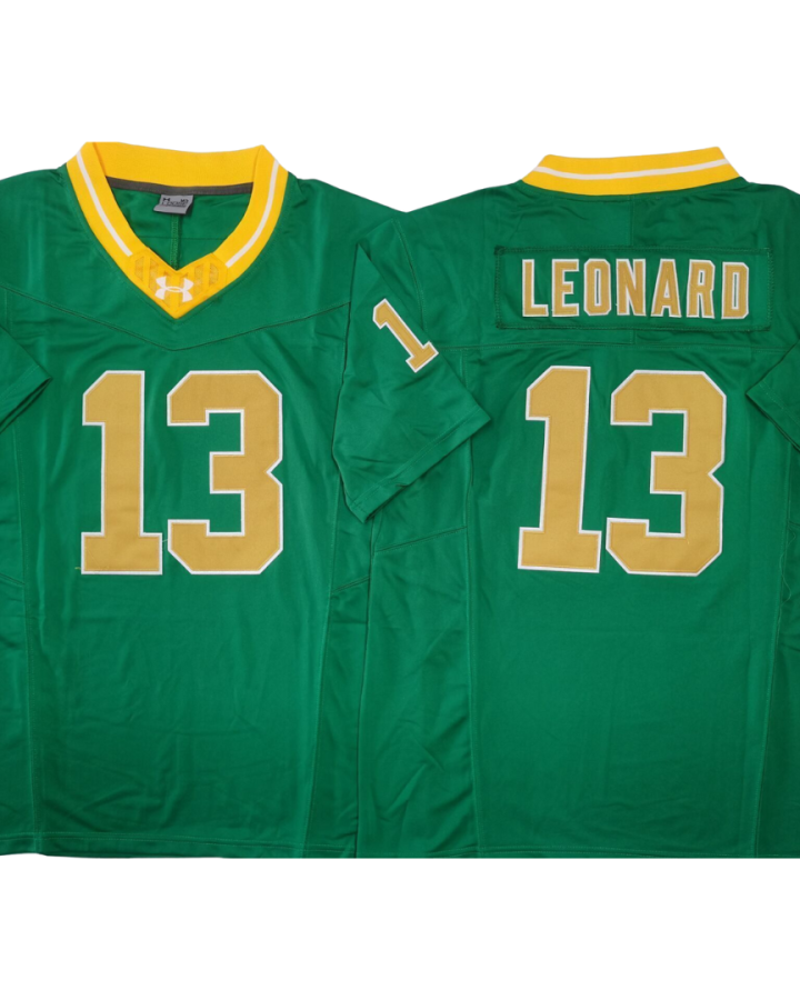 Notre Dame Fighting Irish Jersey Green and Gold - #13