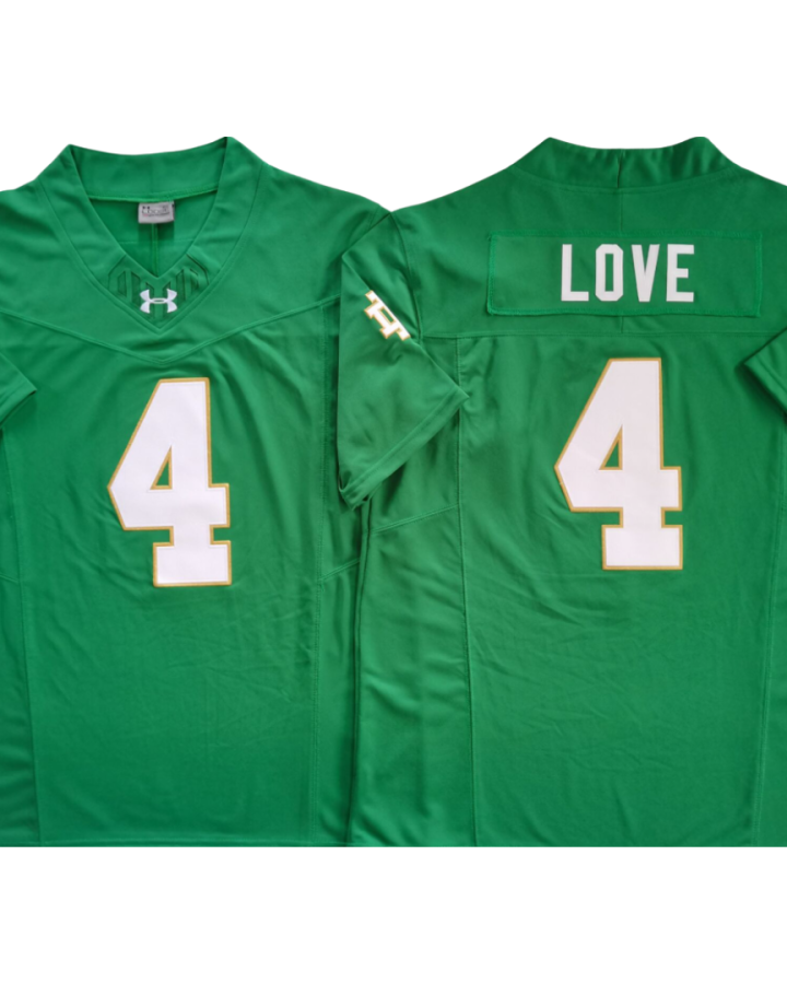 Notre Dame Fighting Irish Jersey Green and White - #4