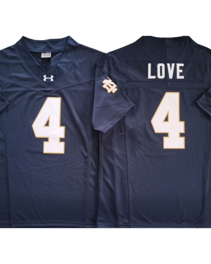 Notre Dame Fighting Irish Jersey Navy Blue - #4