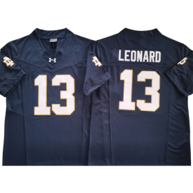 Notre Dame Fighting Irish Jersey Navy Blue And White - #13