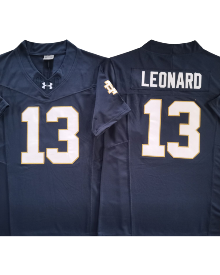 Notre Dame Fighting Irish Jersey Navy Blue And White - #13