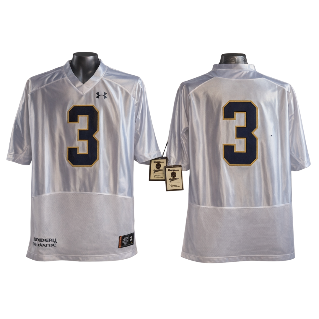 Notre Dame Fighting Irish Jersey White - #3 Notre Dame Fighting Irish Jersey White - #3