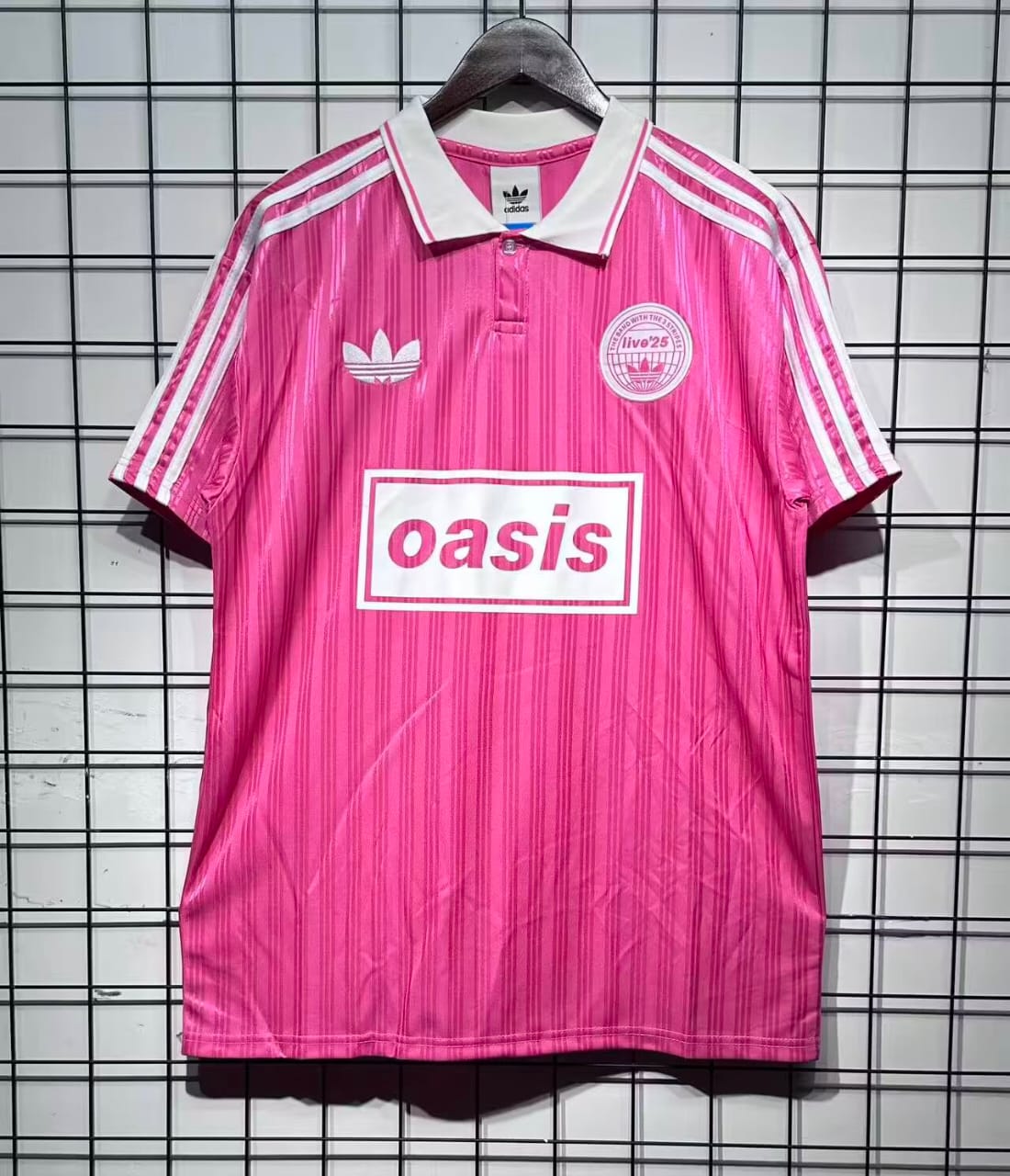 Oasis x Adidas Tour Jersey Pink Oasis x Adidas Tour Jersey Pink