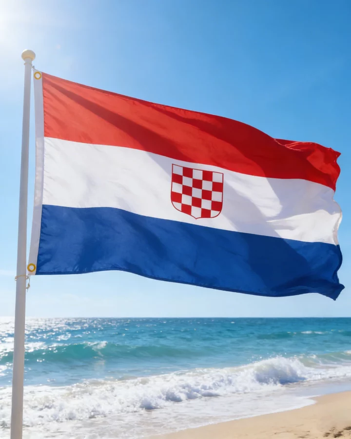 Alternative view of Croatia Flag