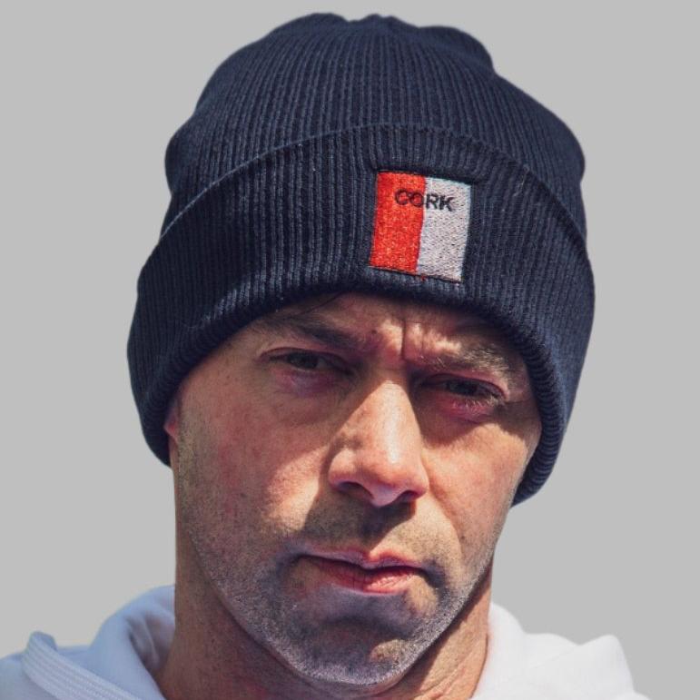 Cork Embroidered Organic Beanie