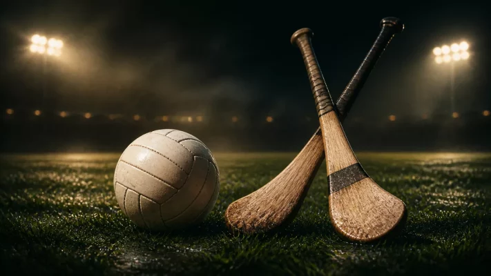 Gaelic football match between UCD and Trinity College