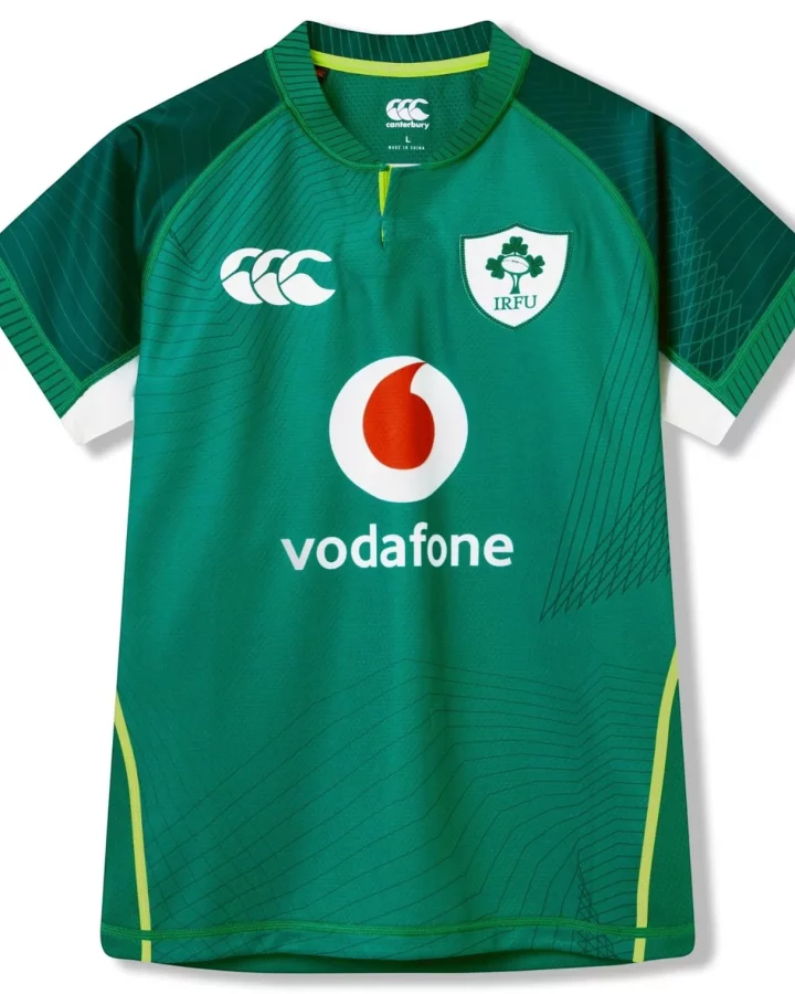 IRFU Ireland Rugby 2026 men's home jersey front view