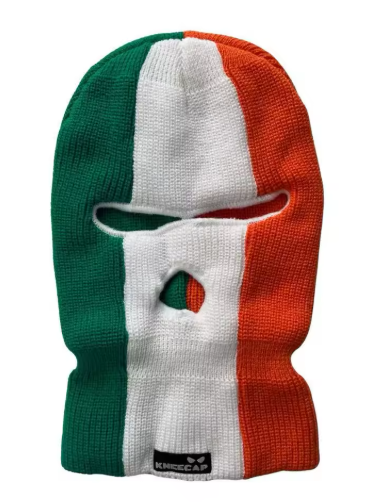 Kneecap Irish tricolour knitted balaclava