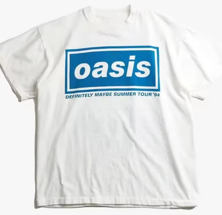 Oasis Definitely Maybe Summer Tour '94 White T-Shirt