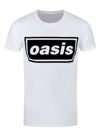 Oasis Classic Logo White T-Shirt, product image