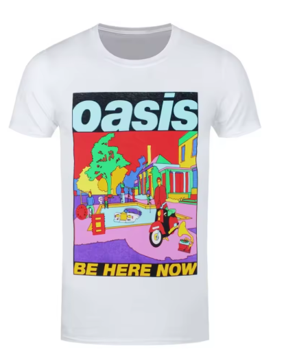Oasis Be Here Now Album Art White T-Shirt, product image