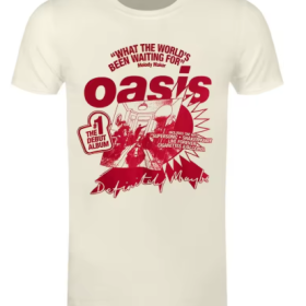 Oasis Definitely Maybe Debut Album Cream T-Shirt