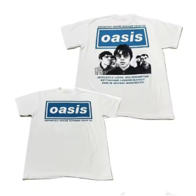Oasis Definitely Maybe Summer Tour '94 Band White T-Shirt